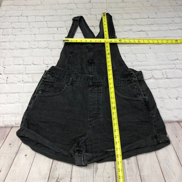 Free People Charcoal Denim Romper - Picture 2 of 16